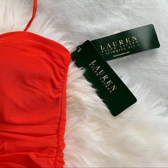 NWT Ralph Lauren Coral 1 piece Swimsuit Slimming 8 - Picture 2 of 10